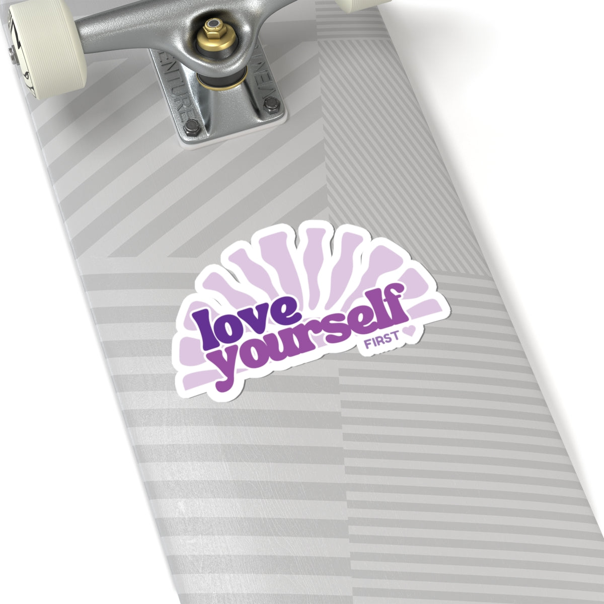 Love Yourself First sticker | Self Care purple die-cut vinyl sticker purple