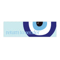 Return to Sender bumper sticker | Evil eye design, blue protection decal